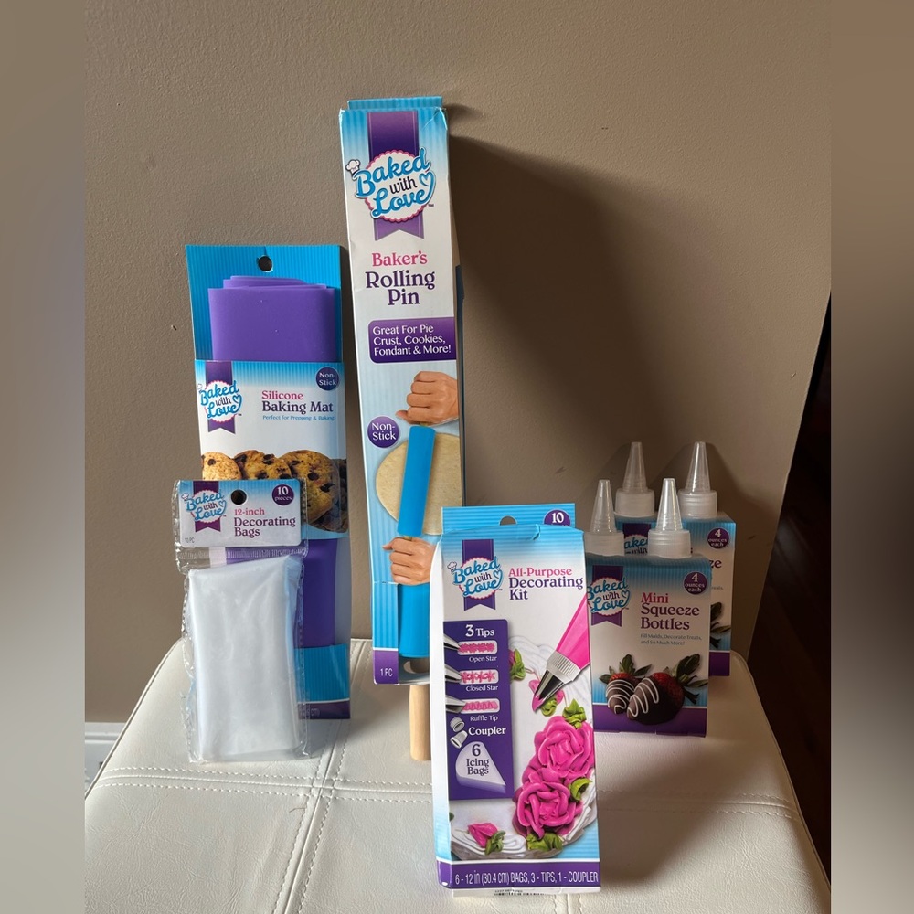 Baked with Love Baking Set with Purple Accessories